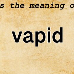 Vapid definition